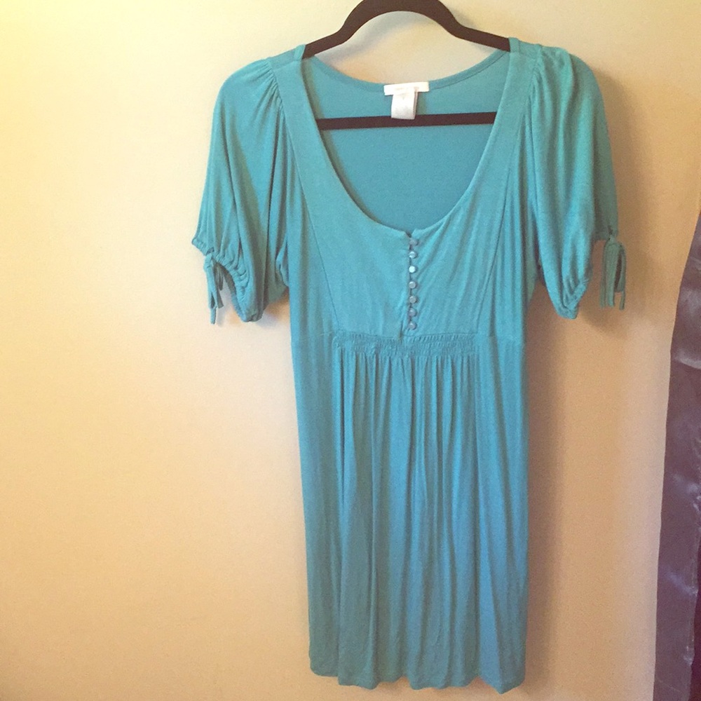 Teal cotton dress